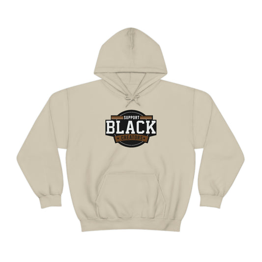 "Support Black Creators" Hoodie "Melanin" Light Chocolate